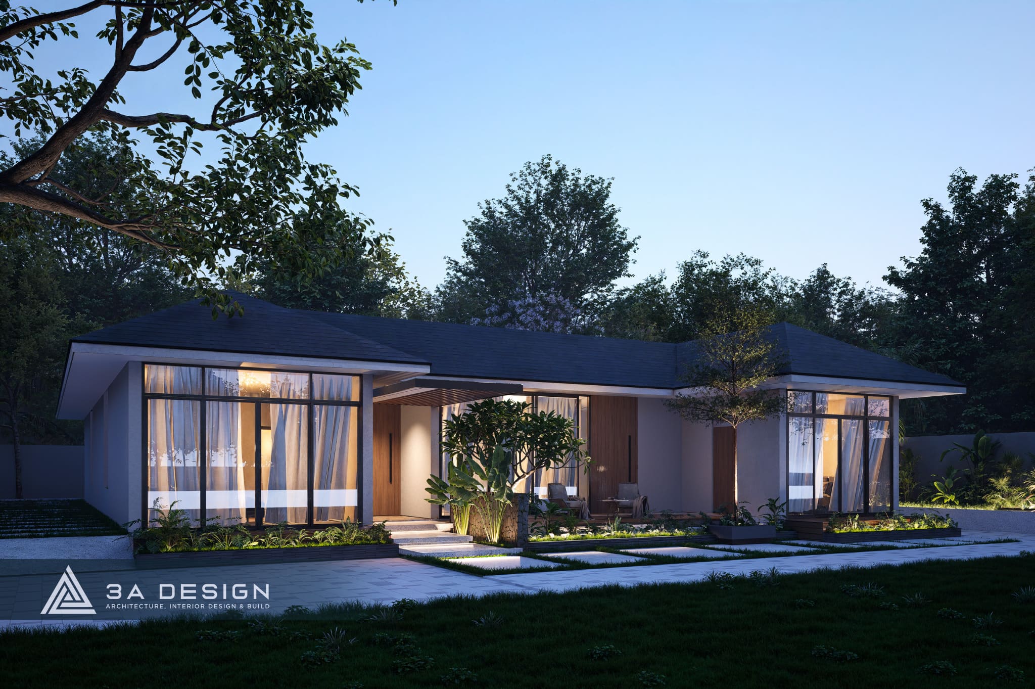 Countryside House - Tây Ninh - Thiết kế nhà vườn mái Nhật