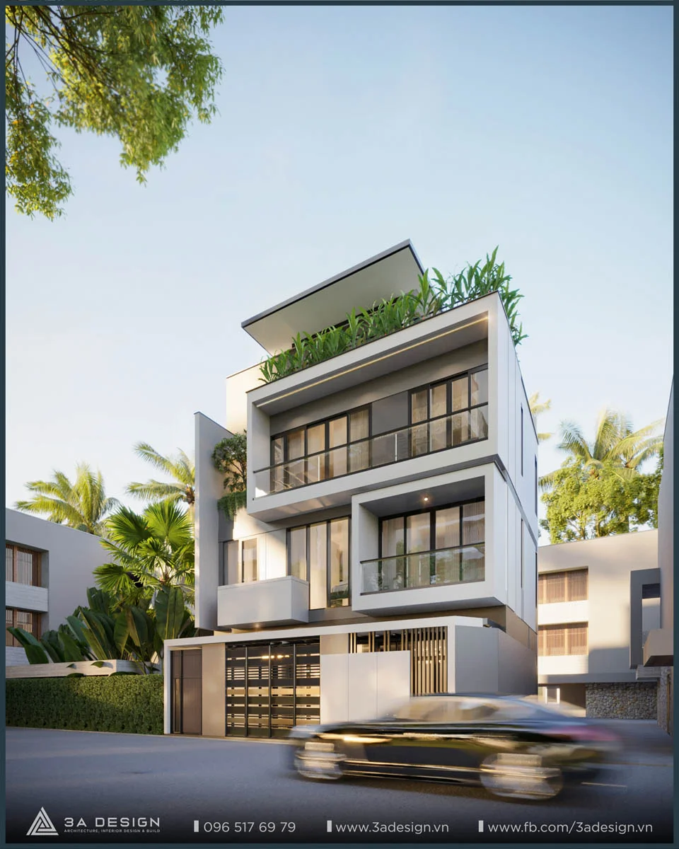 mặt tiền nhà phố 4 tầng