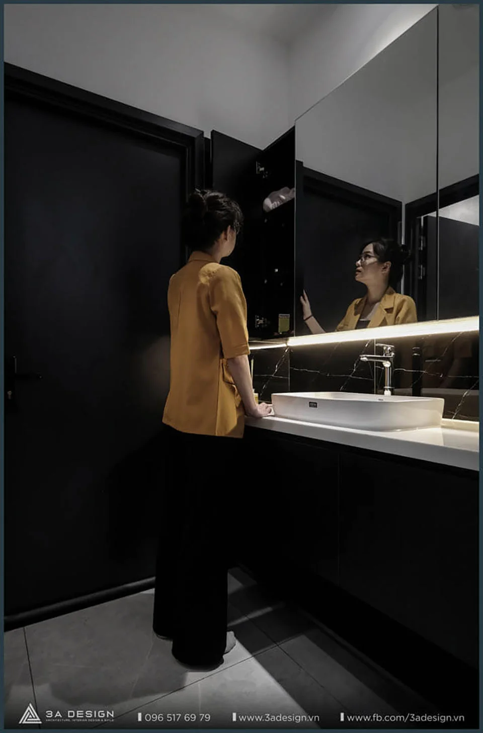 Lavobo trước phòng master của stack house