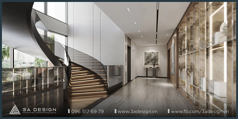 lối cầu thang uốn đẳng cấp