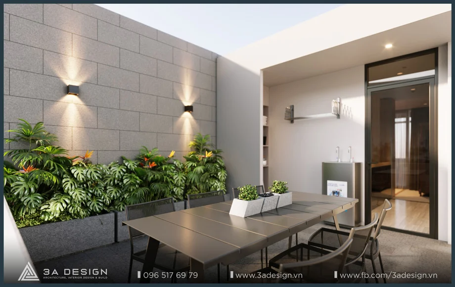 bàn ăn ngoài trời cho gia đình tụ tập