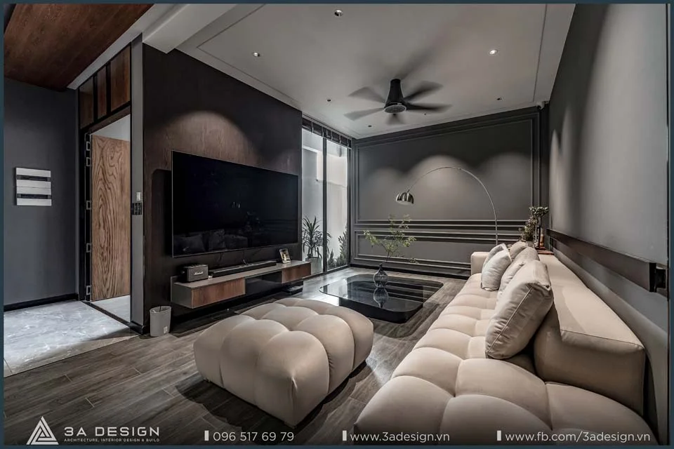 không gian phòng khách hiện đại và sang trọng
