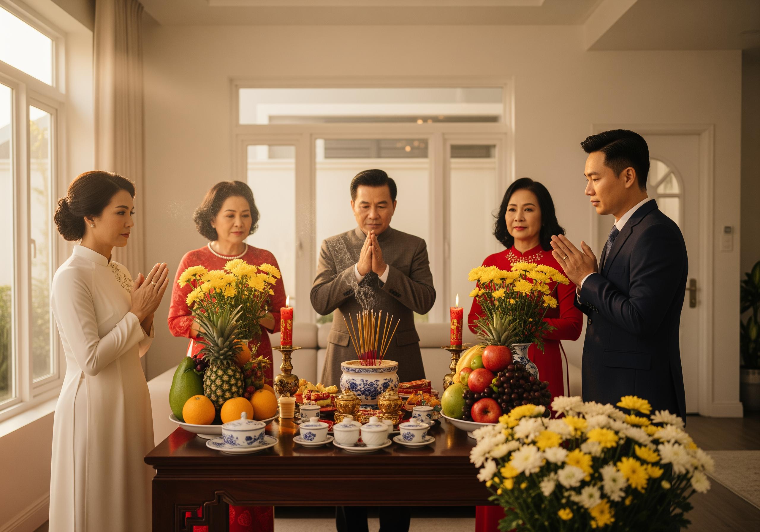 Quy trình cúng nhà mới.