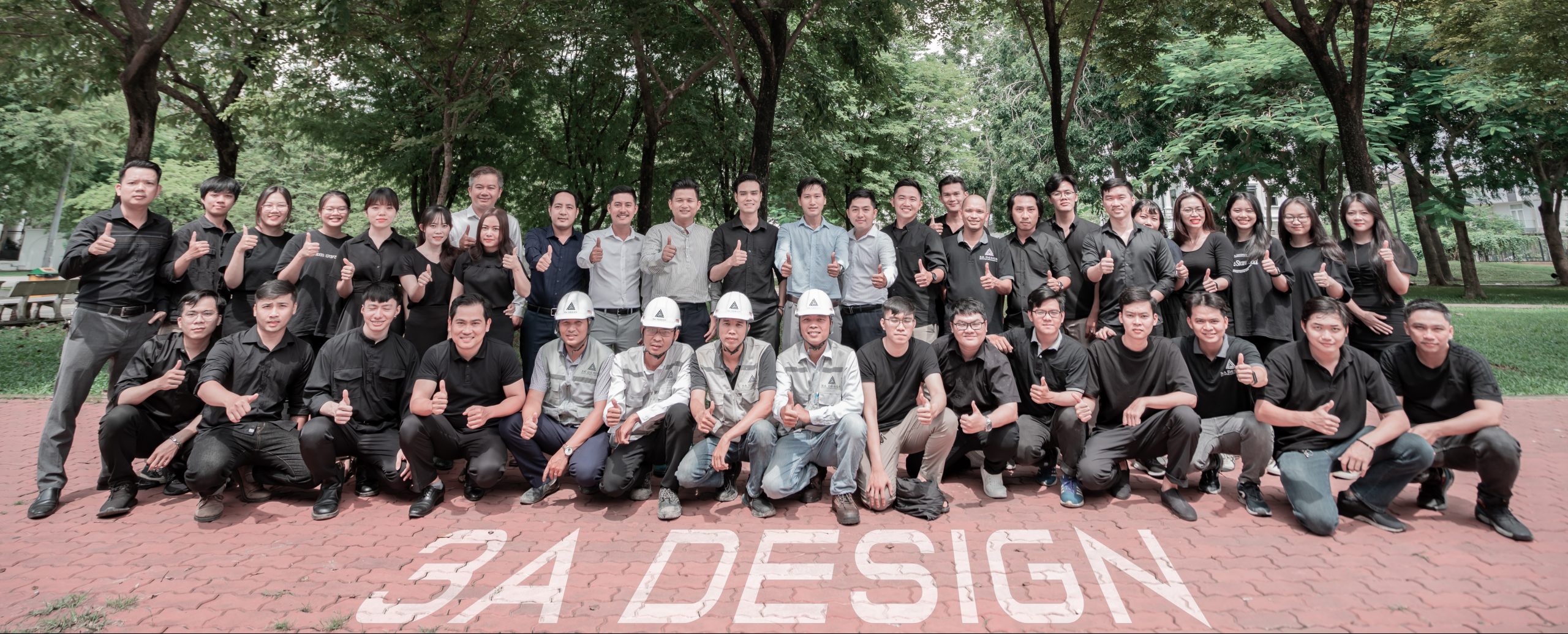 đội ngũ nhân viên của 3A Design