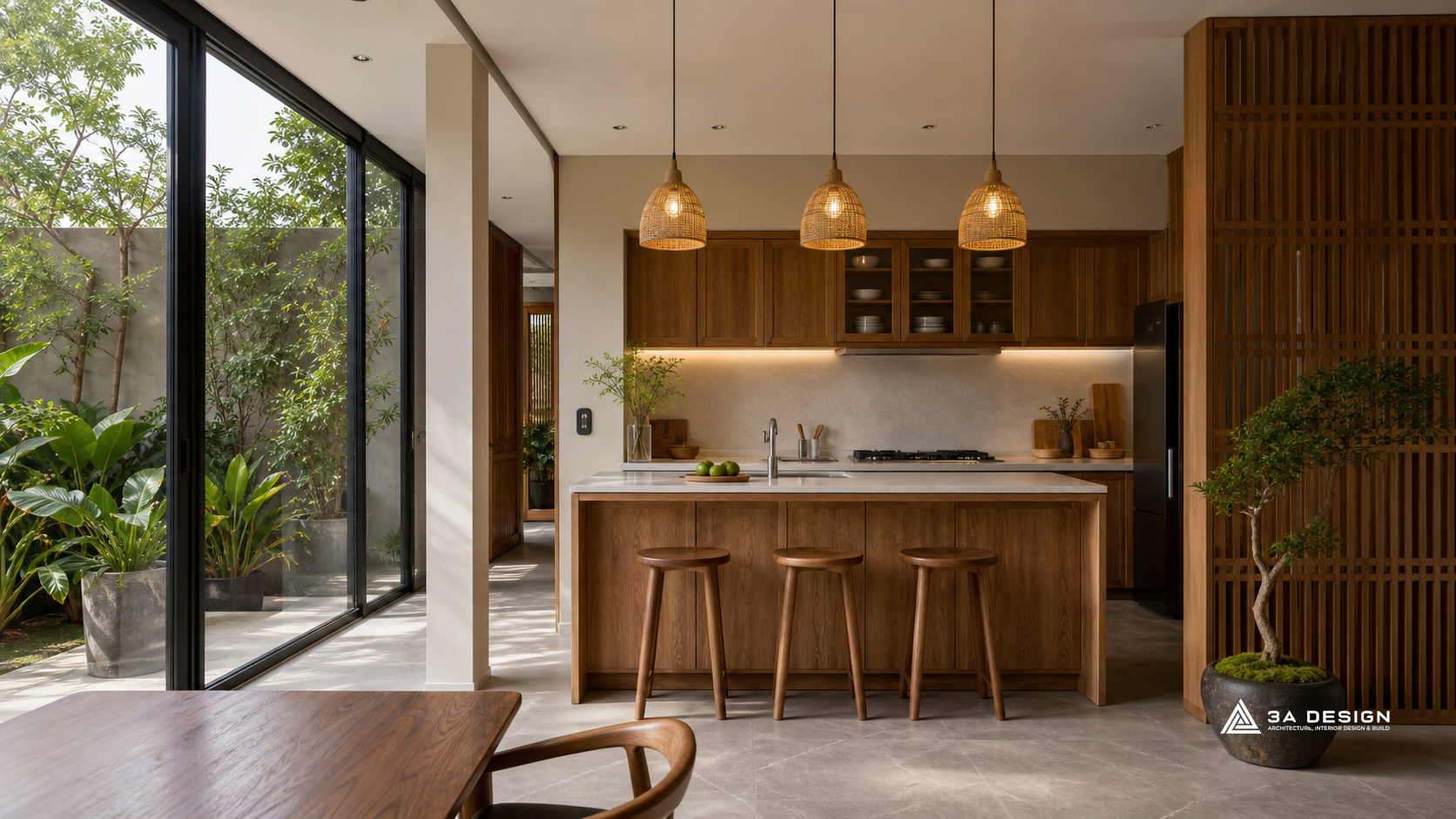 5. Kết Hợp Phong Thủy Truyền Thống Với Kiến Trúc Hiện Đại Tại 3ADesign - hướng bếp theo tuổi