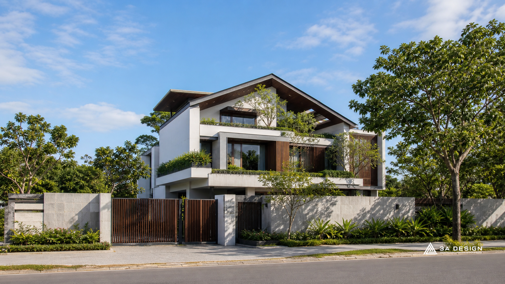 Thiết kế bếp mở phòng khách hiện đại