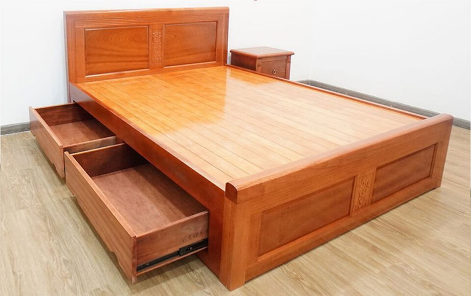 các kiểu dáng giường gỗ tự nhiên