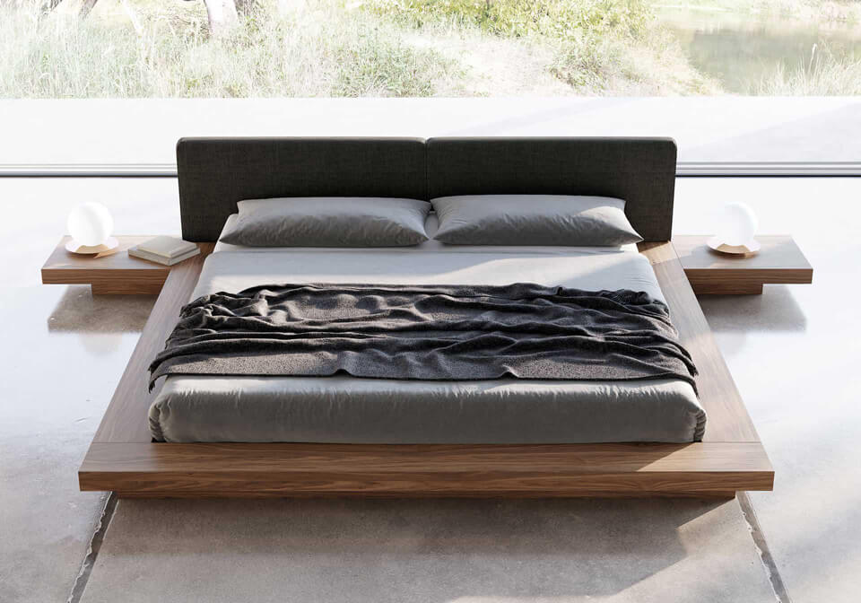 lựa chọn vật liệu giường kiểu Nhật từ gỗ tự nhiên