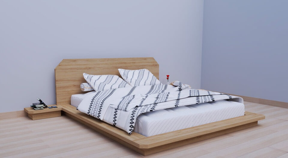 lựa chọn kiểu dáng giường kiểu Nhật phù hợp với phòng ngủ