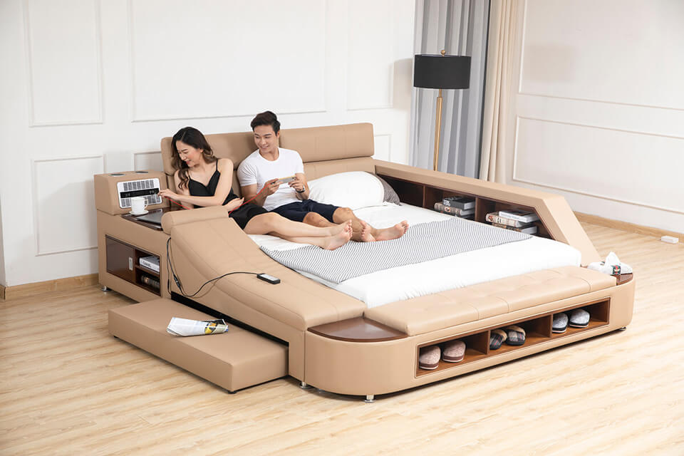 giường ngủ thông minh phong cách hiện đại