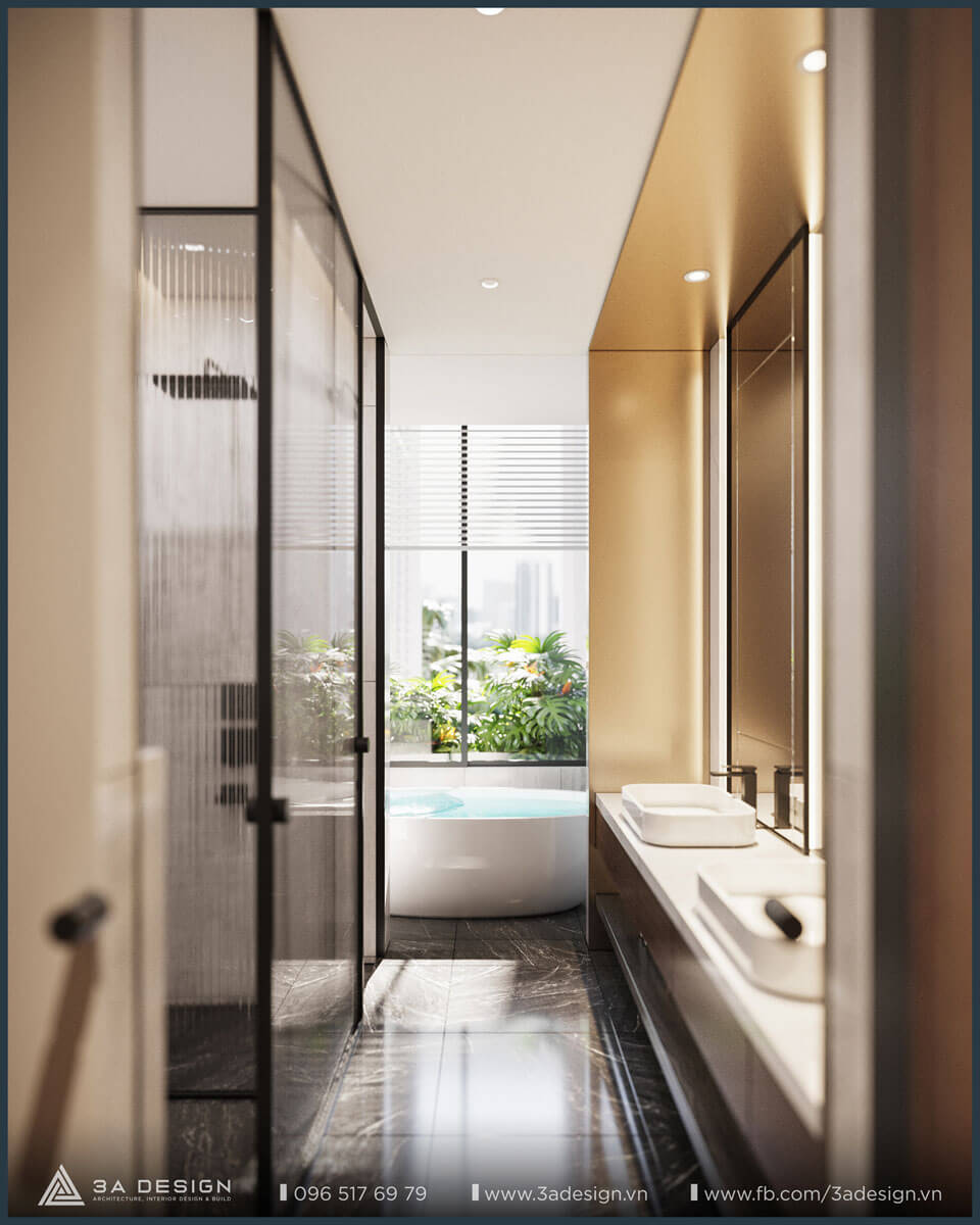 thiết kế bồn tắm có view nhìn và tận hưởng không gian thiên nhiên