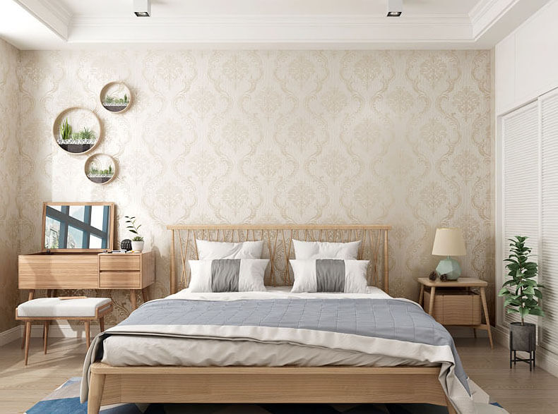 giấy dán phòng ngủ đẹp giúp không gian phòng ngủ trở nên đẹp và thoải mái hơn