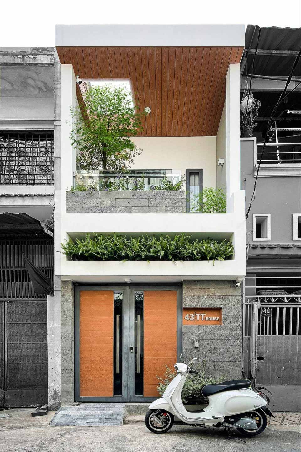 thiết kế mẫu nhà phố 2 tầng đẹp và độc đáo 