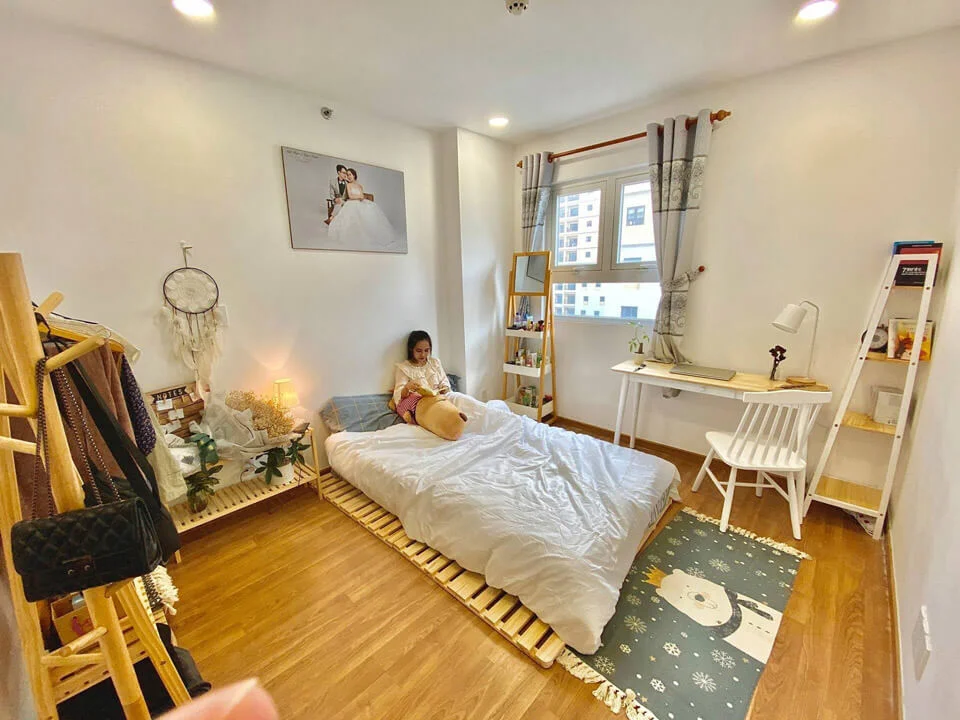 phòng ngủ đẹp đơn giản phong cách vintage