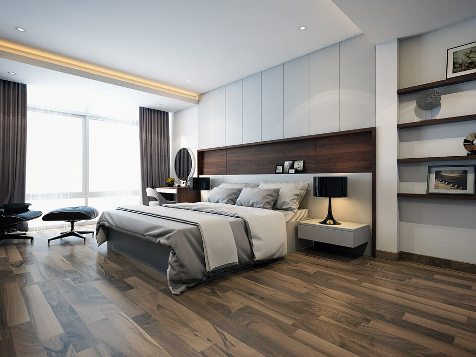 thiết kế phong cách nội thất phòng ngủ hiện đại
