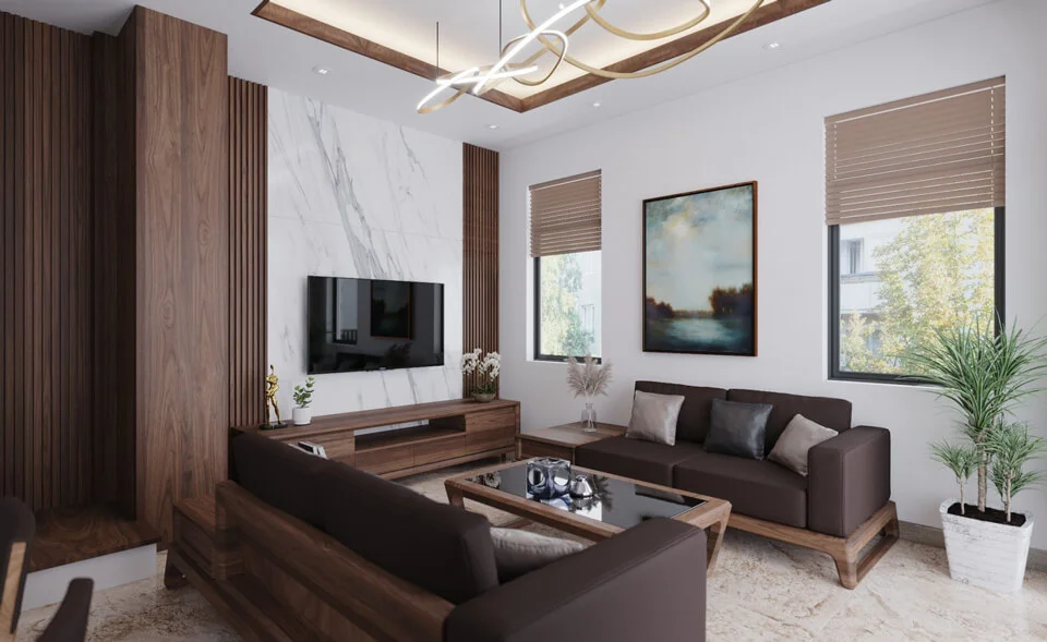 lựa chọn phong cách thiết kế phòng khách nhà cấp 3