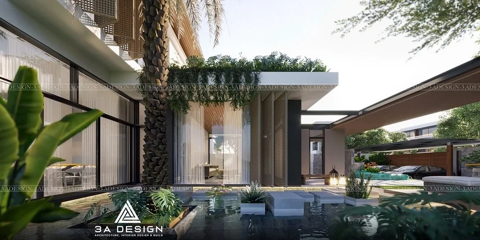 Mẫu biệt thự 2 tầng đẹp, hiện đại tại Hóc Môn 2