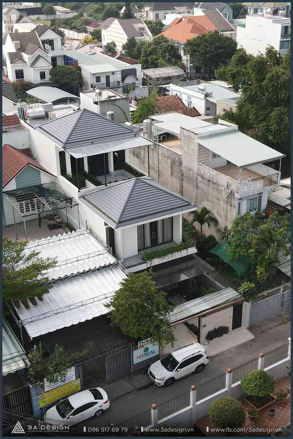 mặt tiền của Villa Bình Dương