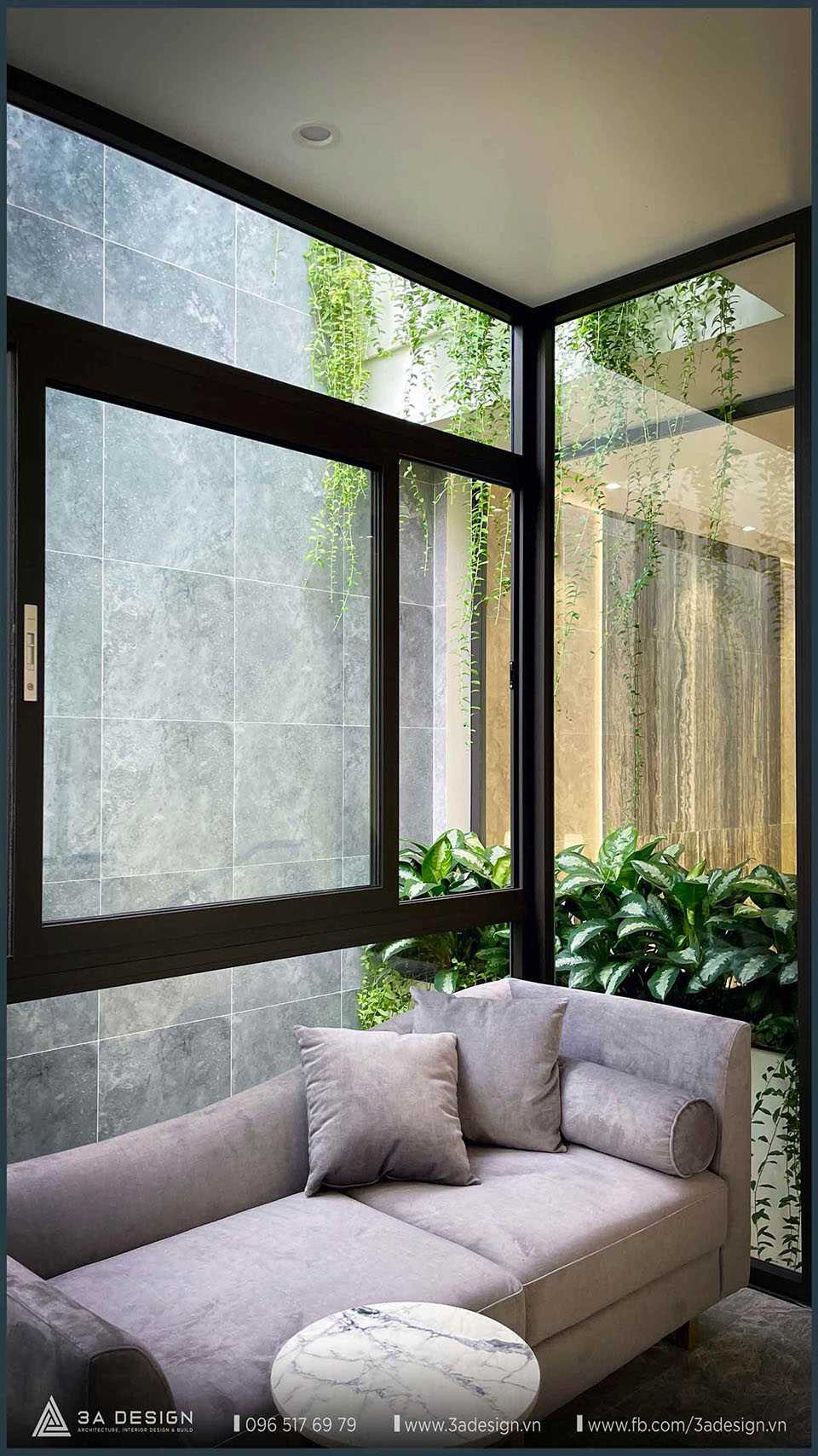 phòng khách sang trọng của villa Bình Dương