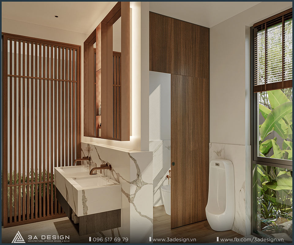 nhà vệ sinh trong căn P Villa 2 tầng tại Tây Ninh