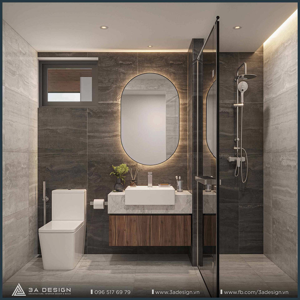 phòng tắm và vệ sinh hiện đại