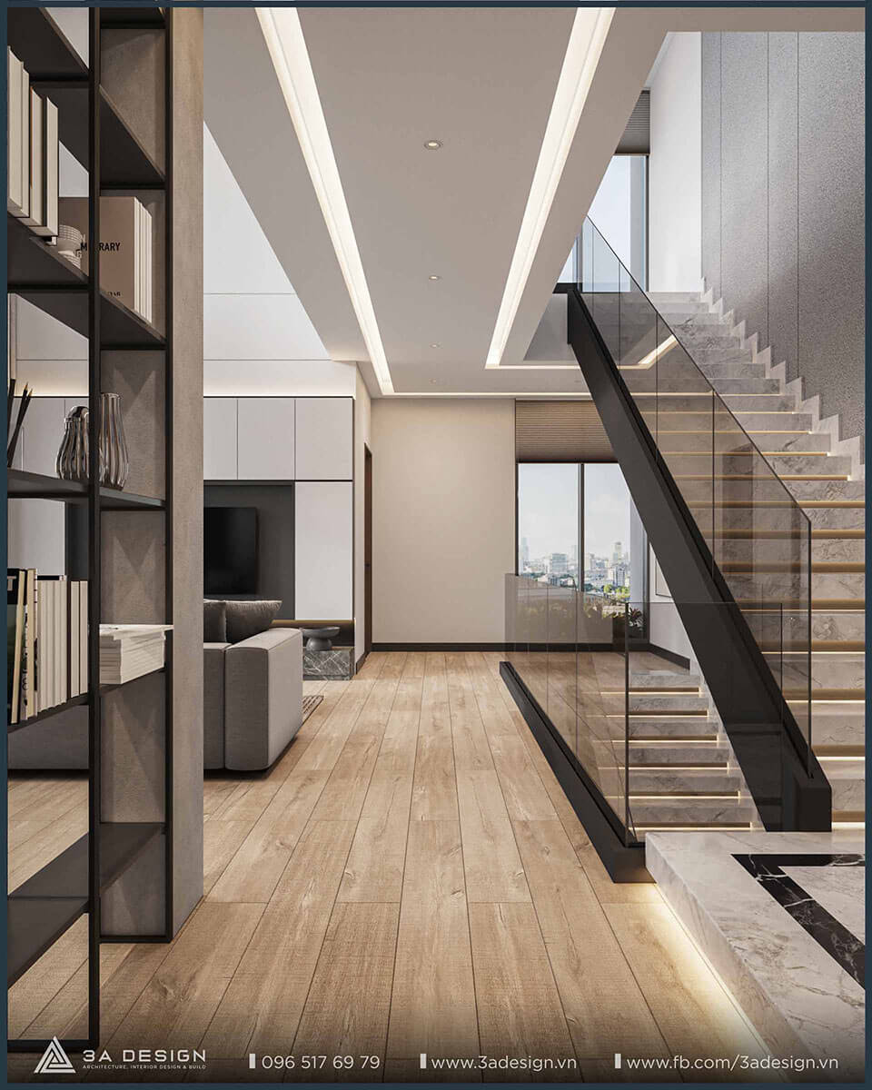 lối đi hành lang của villa