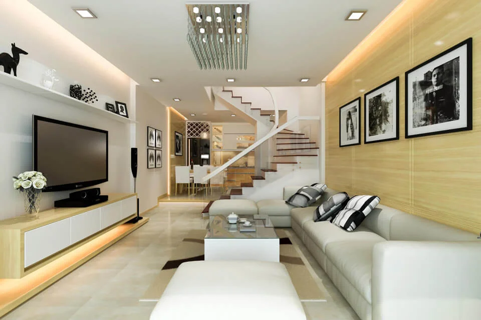 thiết kế nội thất nhà phố phong cách hiện đại
