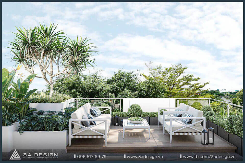 thiết kế không gian ban công